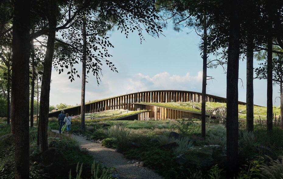 Проект здания Венгерского музея естественной истории экстерьер вид четвертый