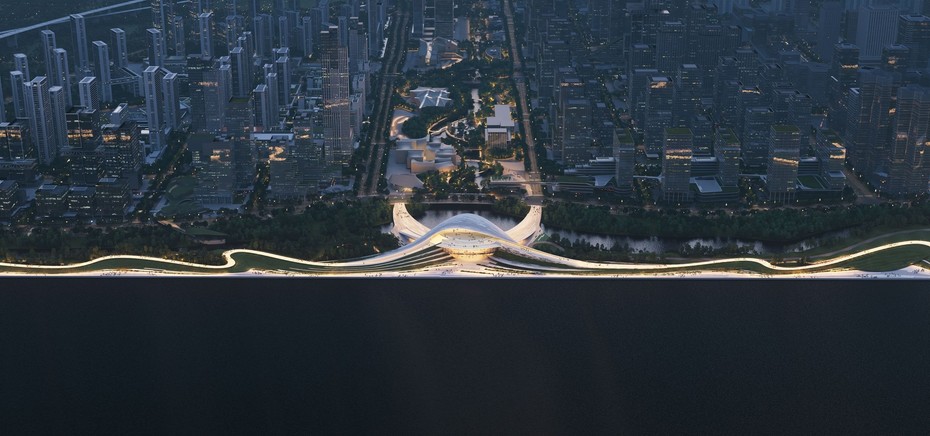 Музей Hangzhou Qiantang Bay Art Museum вид четвертый