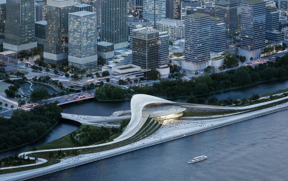 Музей Hangzhou Qiantang Bay Art Museum вид пятый