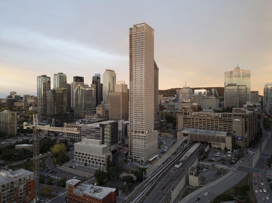 Небоскреб 900 Saint-Jacques вид первый