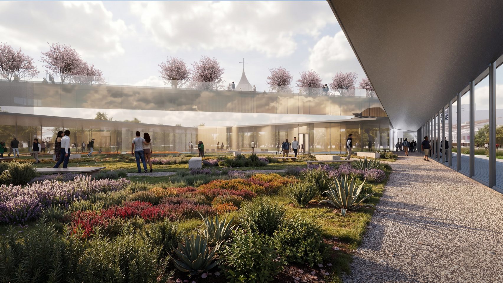 Stefano Boeri Architetti представила проект монастыря в Милане с крышей в форме паруса