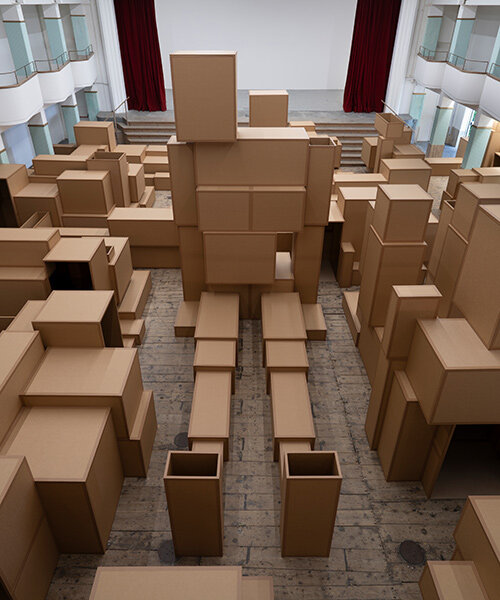 Антони Гормли наполнил Galleria Continua в Сан-Джиминьяно скульптурами, похожими на города-лабиринты