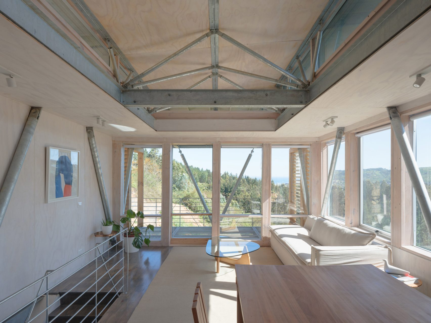 Chilean modular housing prototype uses stilts to traverse difficult site