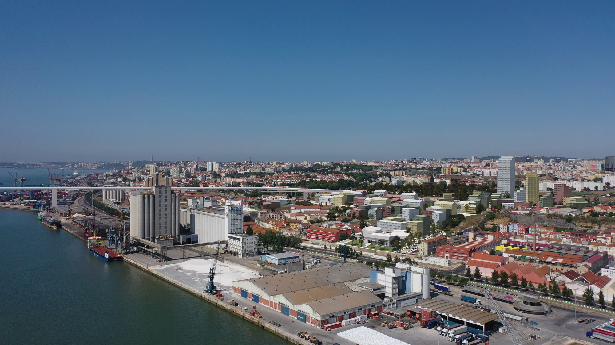 MVRDV и OODA представили мастерплан регенерации набережной Marvila в Лиссабоне