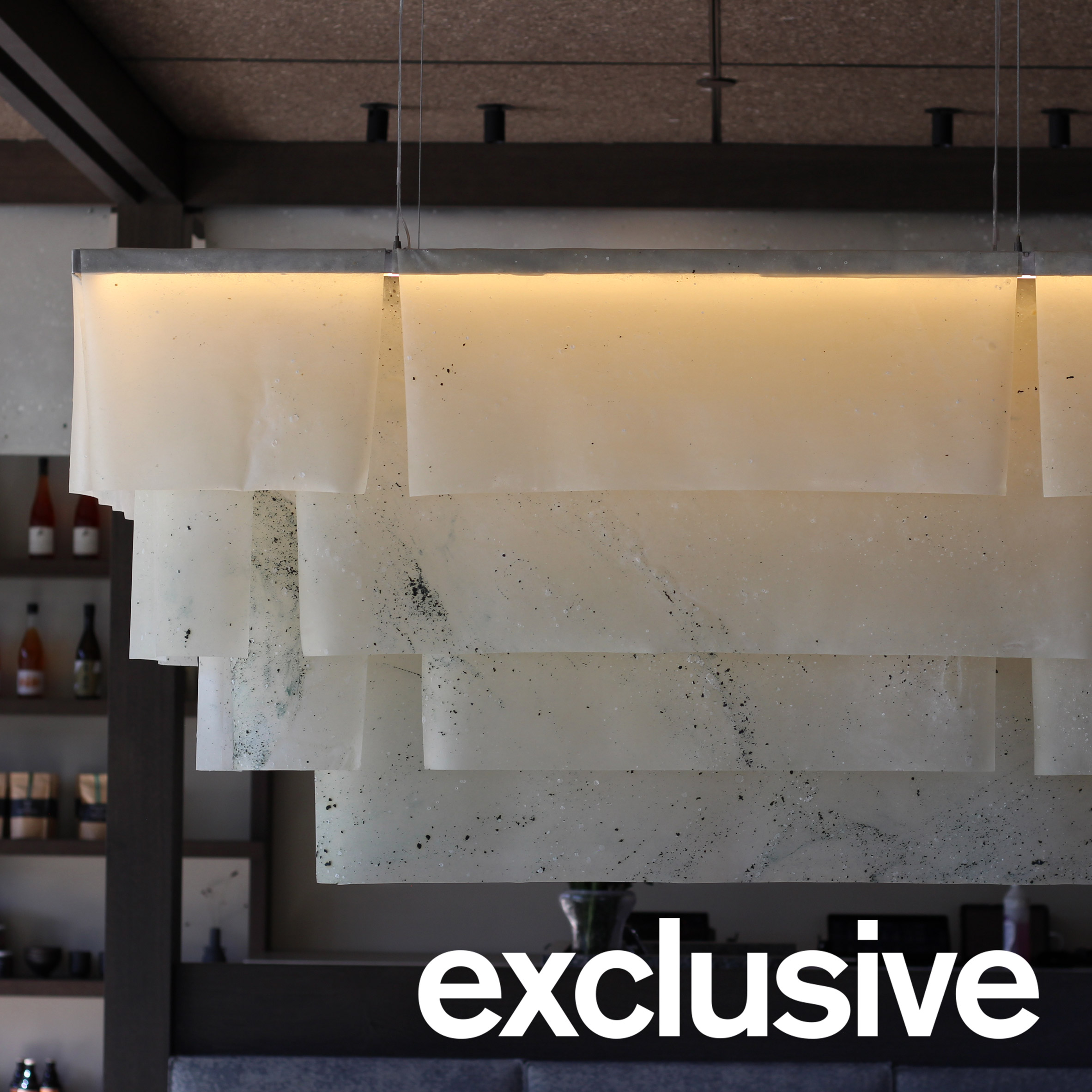 Natural Material Studio создала освещение из отходов водорослей для ресторана Sticks n Sushi в Дании