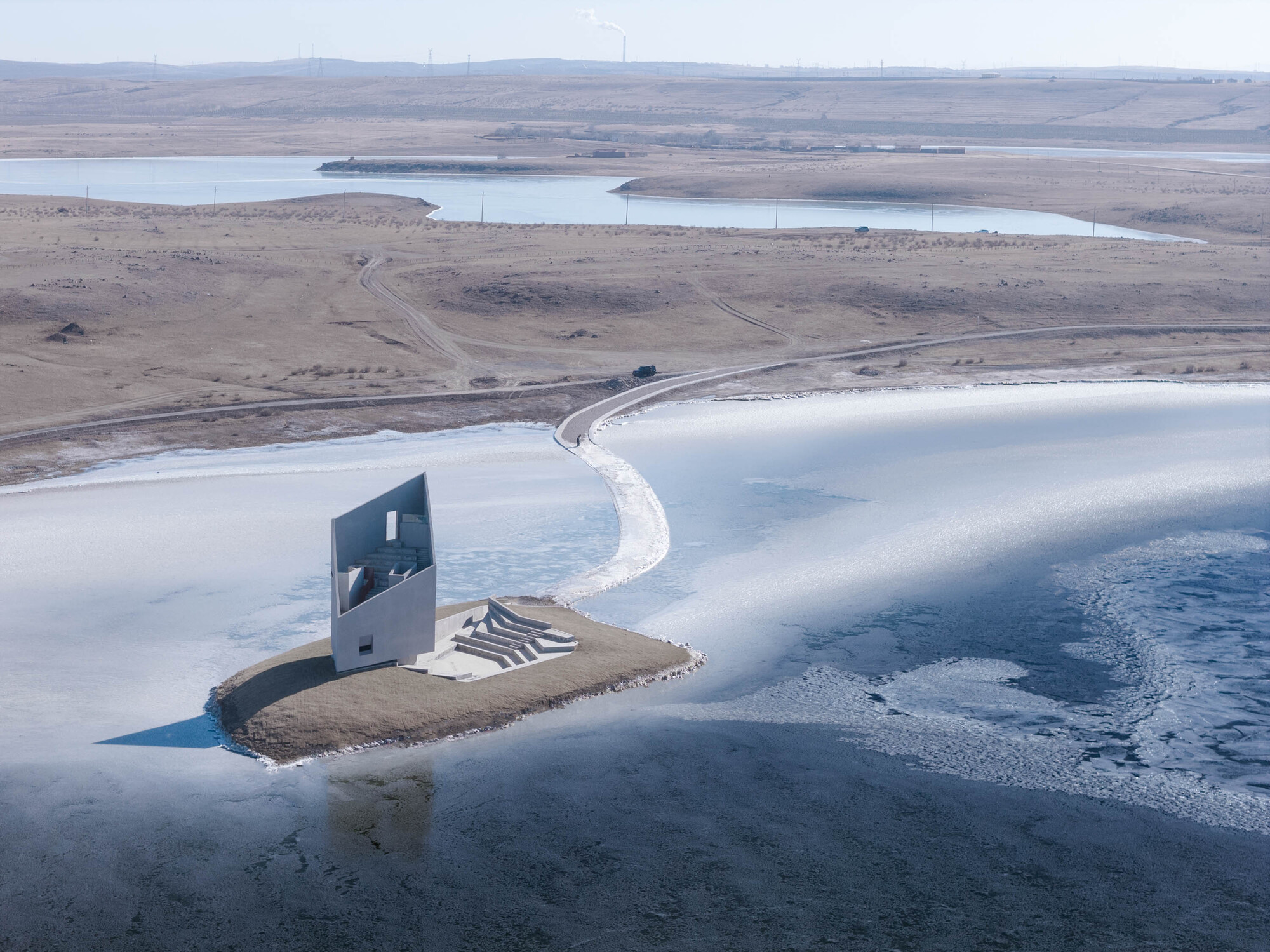 Prairie Ark and Nomads' Beacon Tower: два объёма BUZZ в степном ландшафте Уланчаба