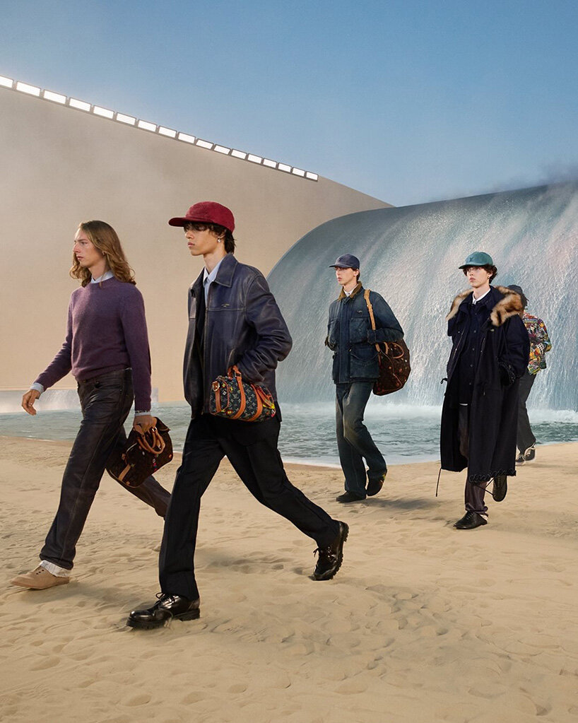 Pharrell Williams превращает показ Louis Vuitton в искусственный морской пейзаж