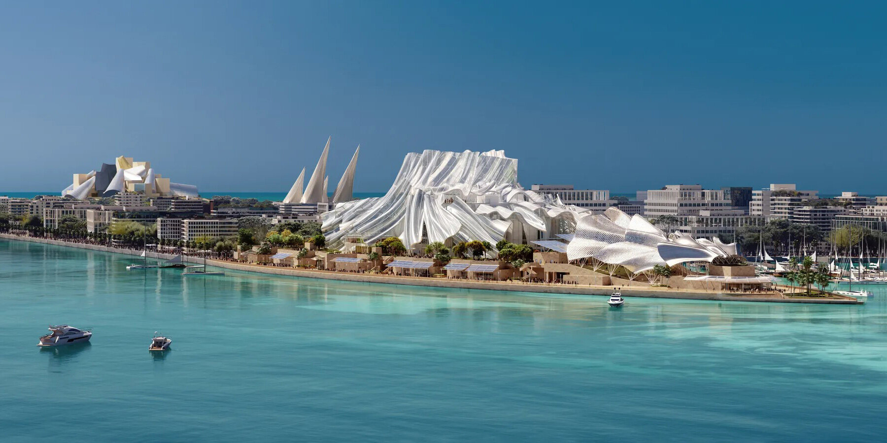 Gehry Partners спроектирует в Абу-Даби новый центр исполнительских искусств рядом с Guggenheim Abu Dhabi