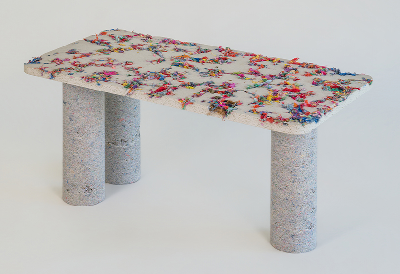 Chromaterico Textile Objects: коллекция мебели из искусственного камня на основе текстильных отходов