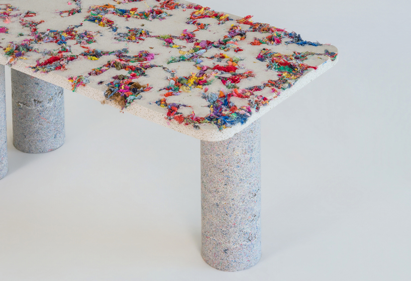 Chromaterico Textile Objects: коллекция мебели из искусственного камня на основе текстильных отходов