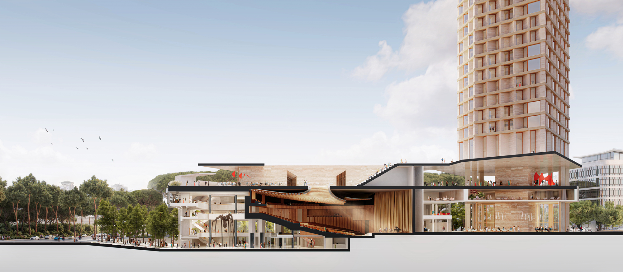 Herzog & de Meuron обновят Дворец Конгрессов в Тиране, сохранив его историческую идентичность