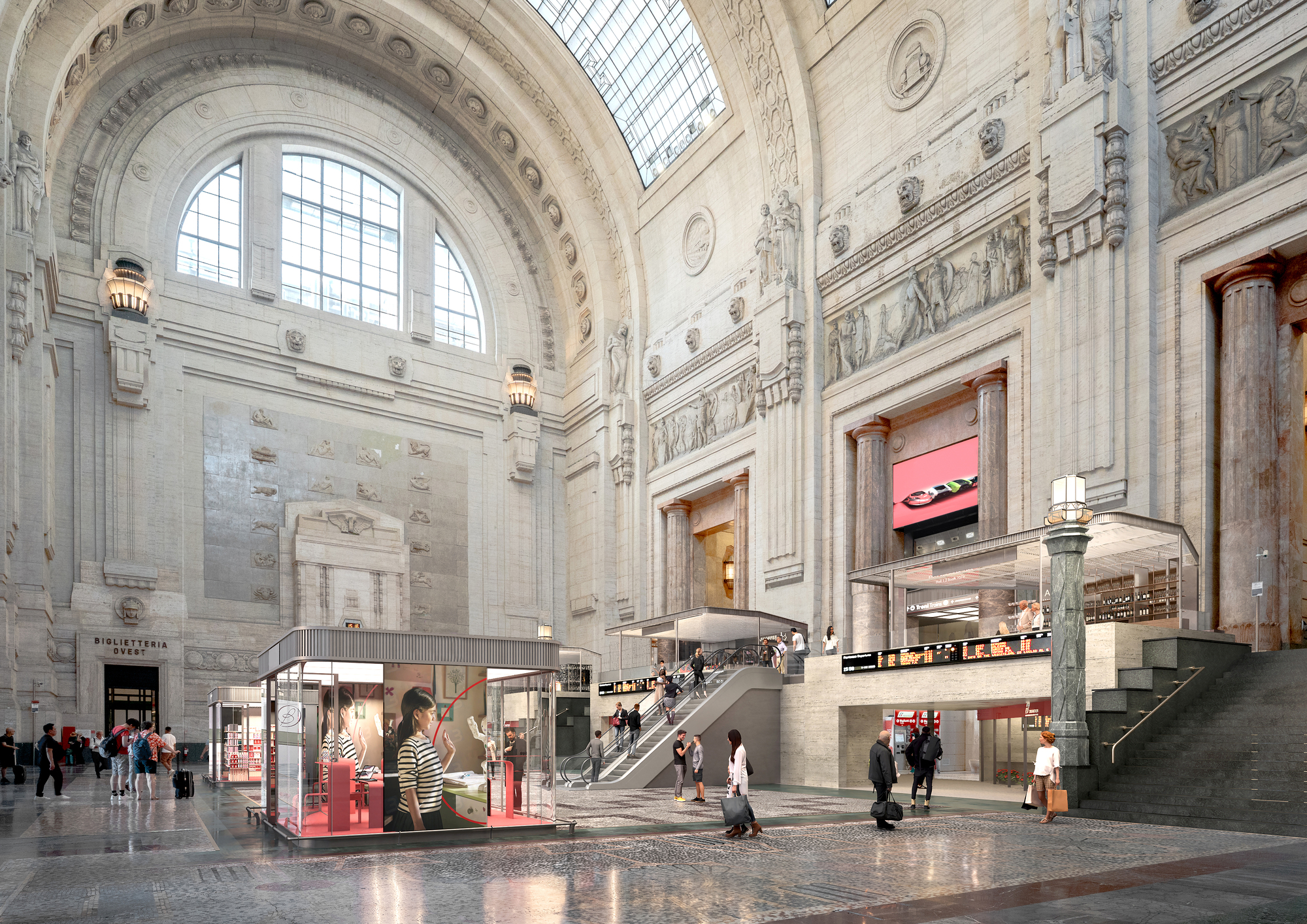 Park переосмысляет интерьеры Milano Centrale, монументального железнодорожного узла эпохи Муссолини