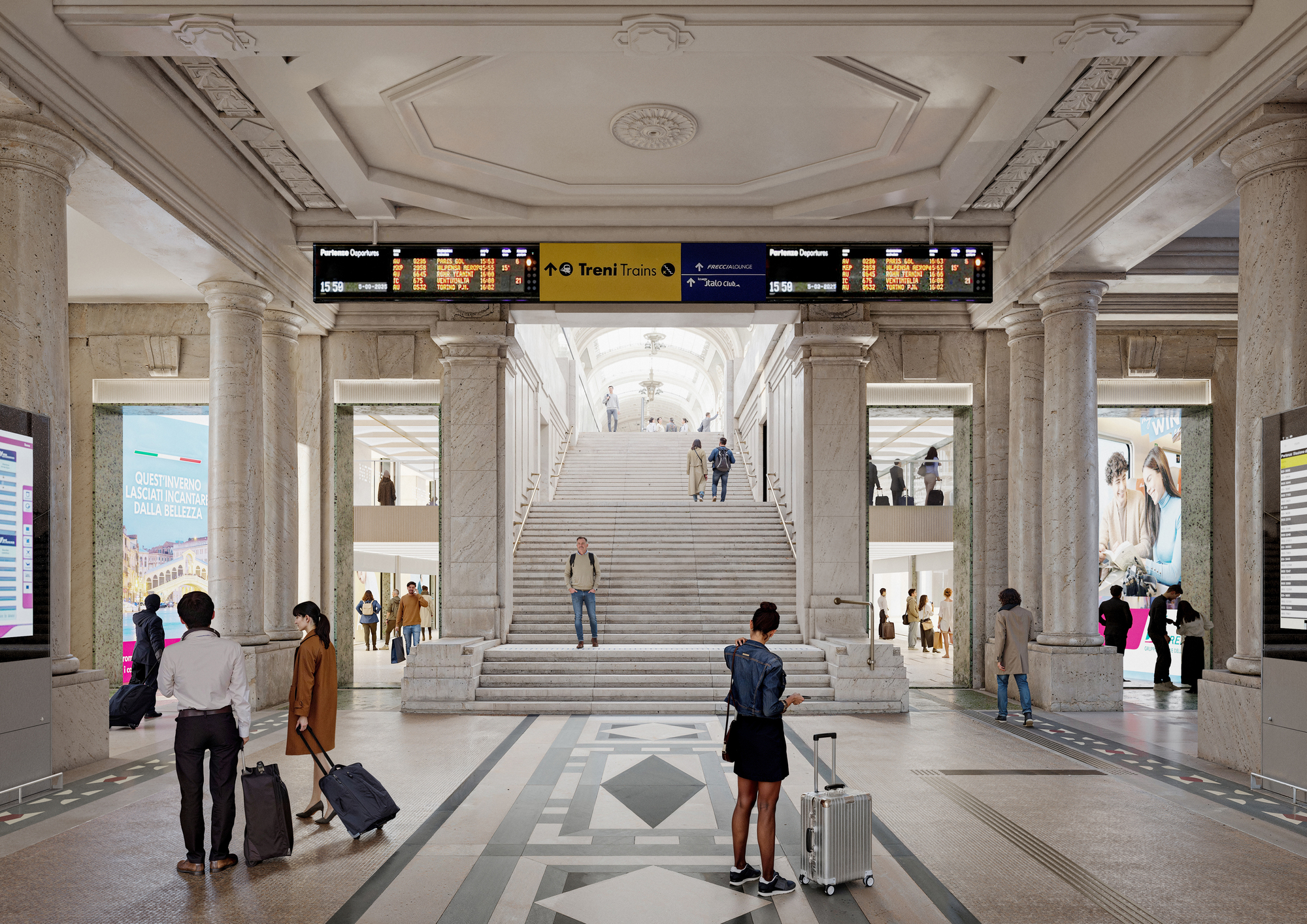 Park переосмысляет интерьеры Milano Centrale, монументального железнодорожного узла эпохи Муссолини