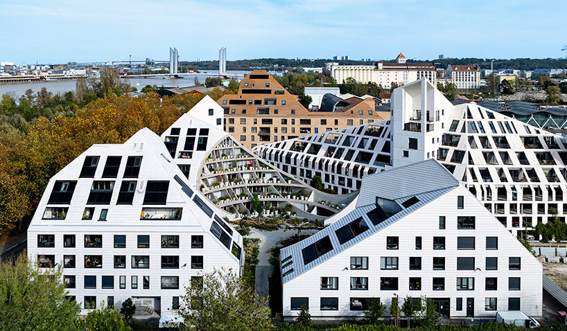 MVRDV завершили La Vallée Verte в Бордо: три корпуса с «срезанными» крышами и скрытым садом