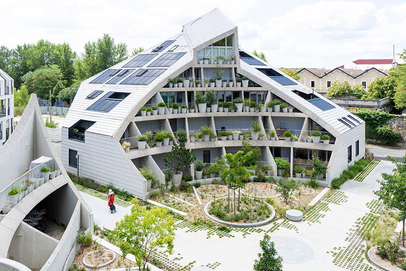 MVRDV завершили La Vallée Verte в Бордо: три корпуса с «срезанными» крышами и скрытым садом