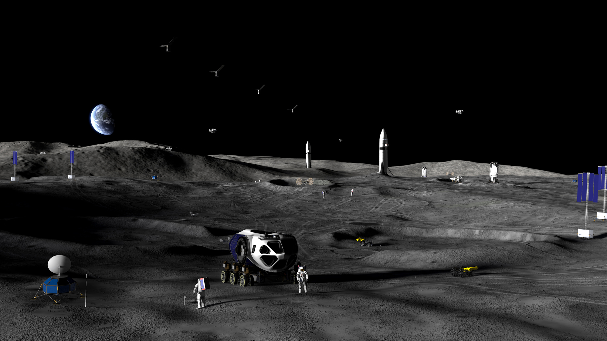 Стратегия NASA для постоянного проживания на Луне: как архитектура отвечает на условия Южного полюса