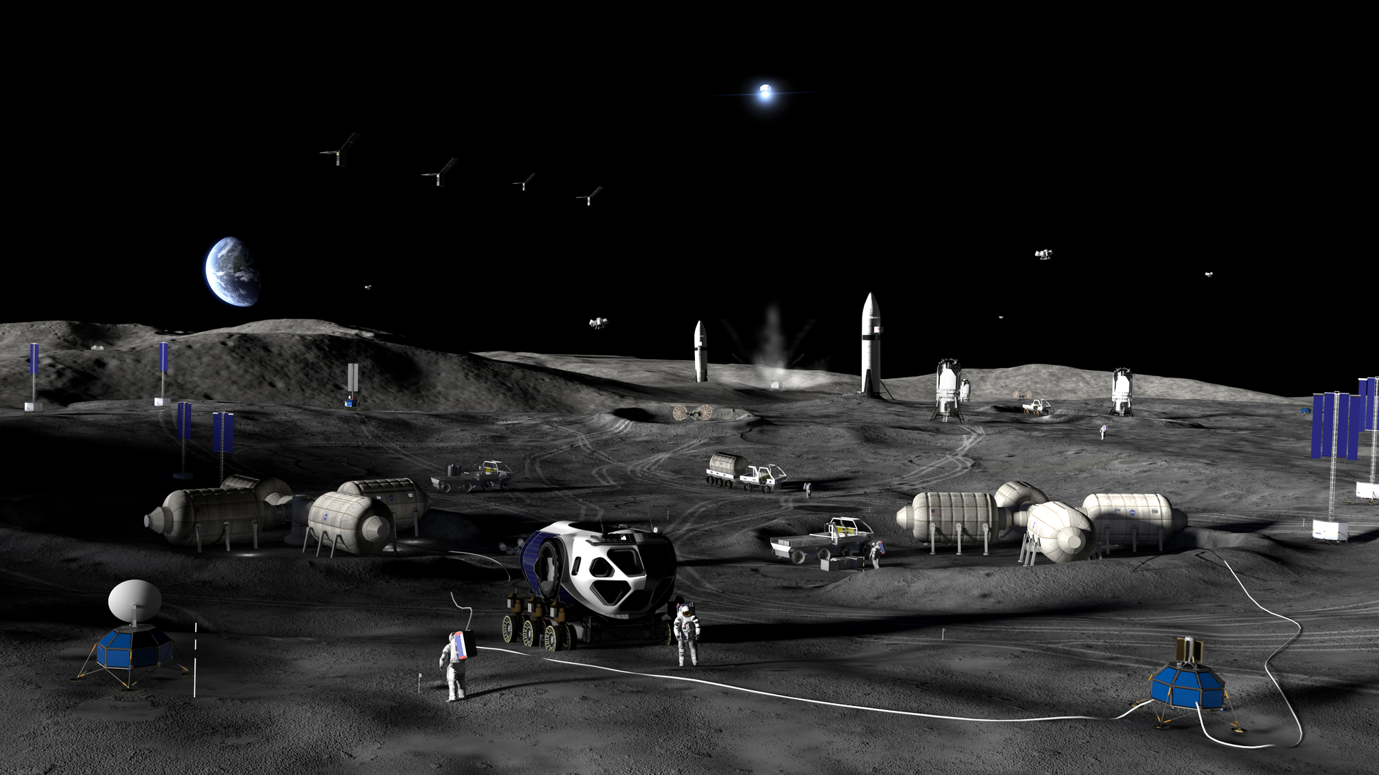 Стратегия NASA для постоянного проживания на Луне: как архитектура отвечает на условия Южного полюса