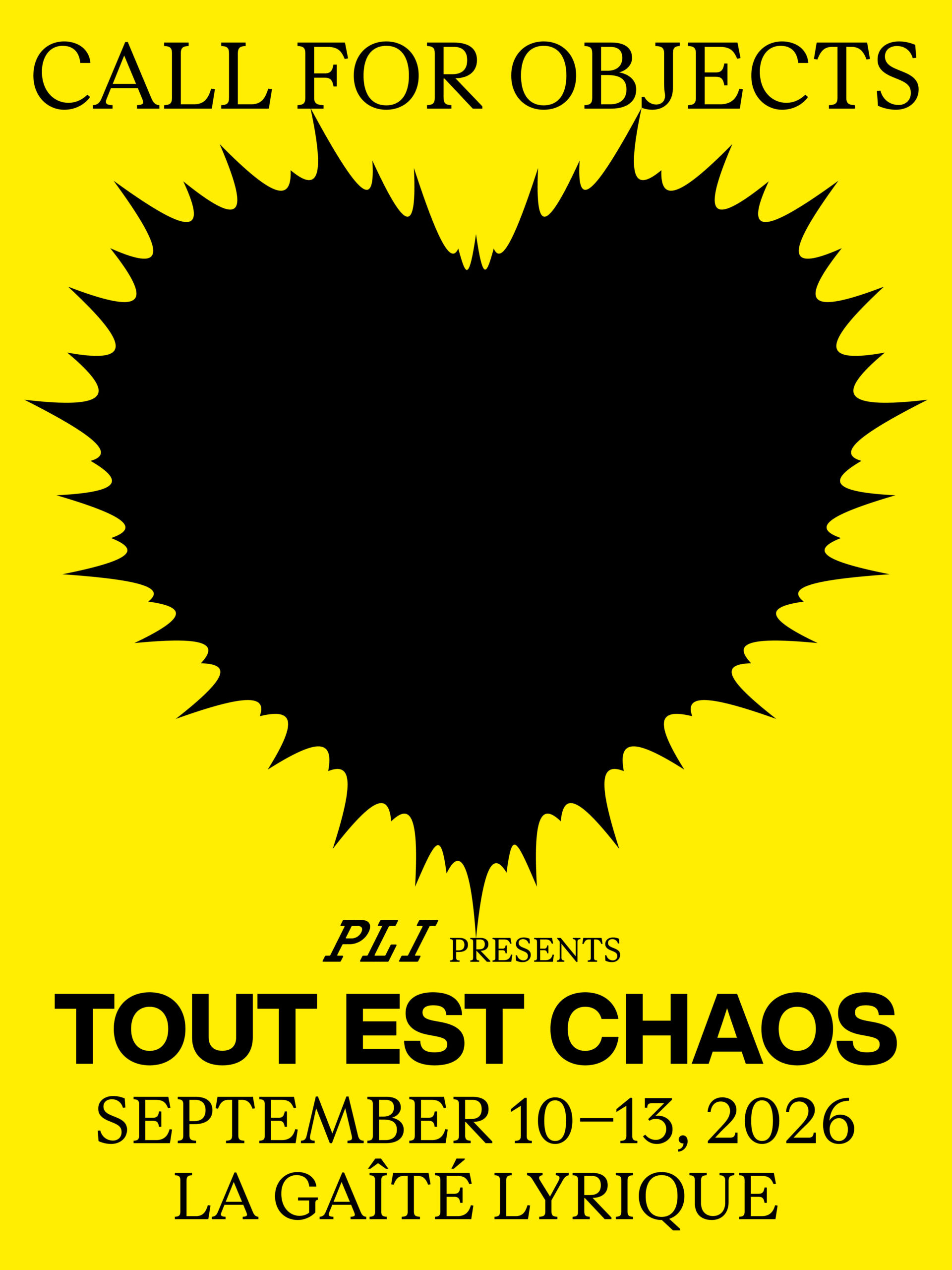 Pli office объявляет открытый конкурс для выставки «Tout est Chaos» на Paris Design Week 2026