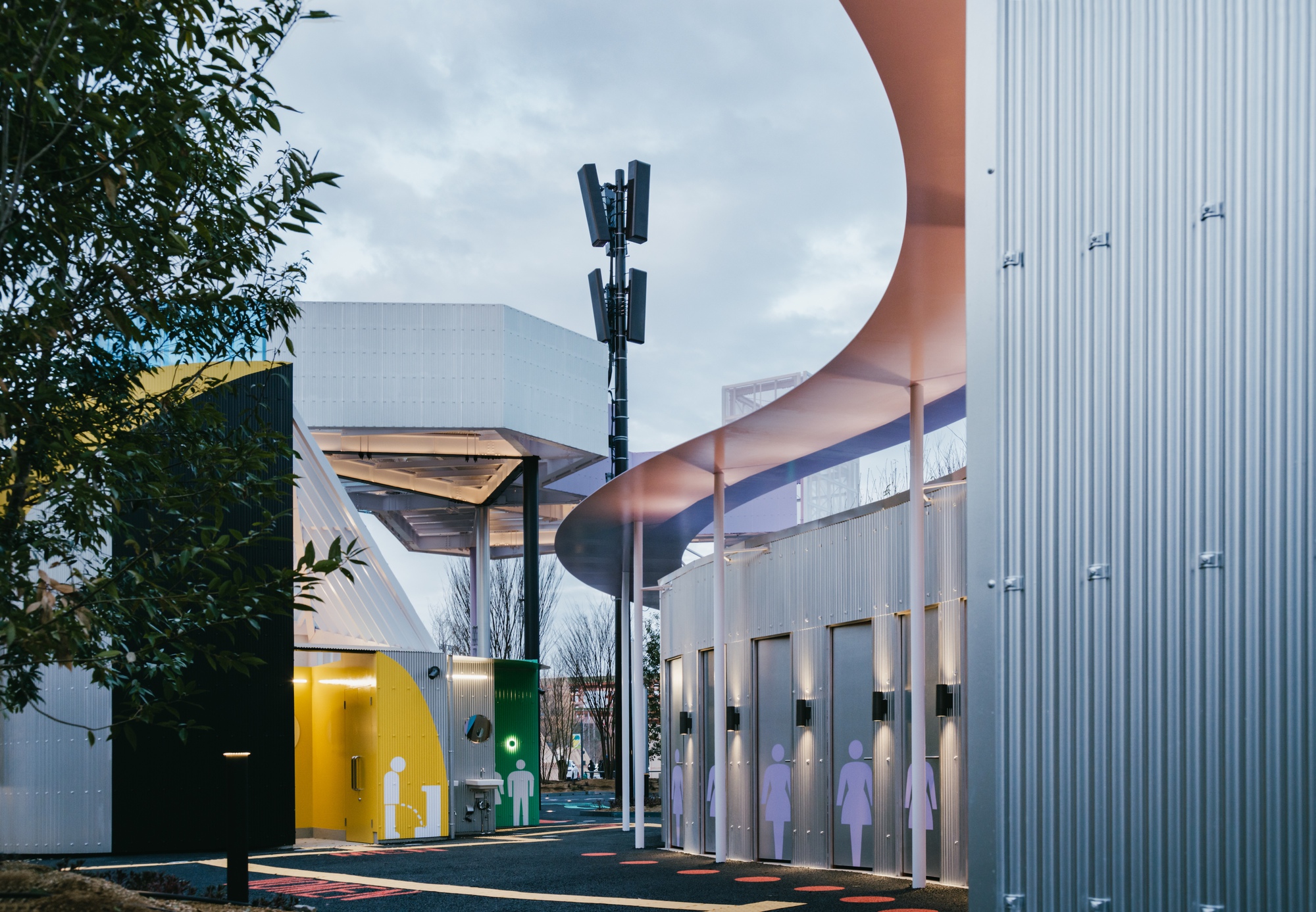 Rest Area 3 на Osaka Expo 2025 / Suzuko Yamada Architects