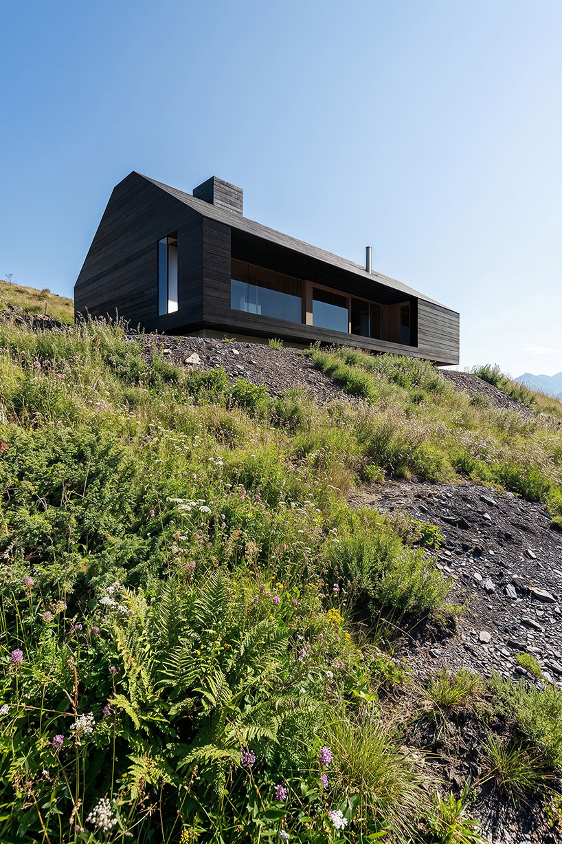Monolithic Black Timber Retreat открывает виды на Карпаты