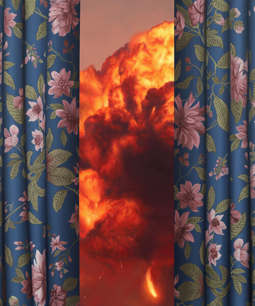 Shawn Huckins: «Slow Burn» — пожары, дым и гиперреалистичные шторы в новой серии живописи
