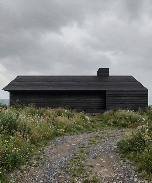 Monolithic Black Timber Retreat открывает виды на Карпаты