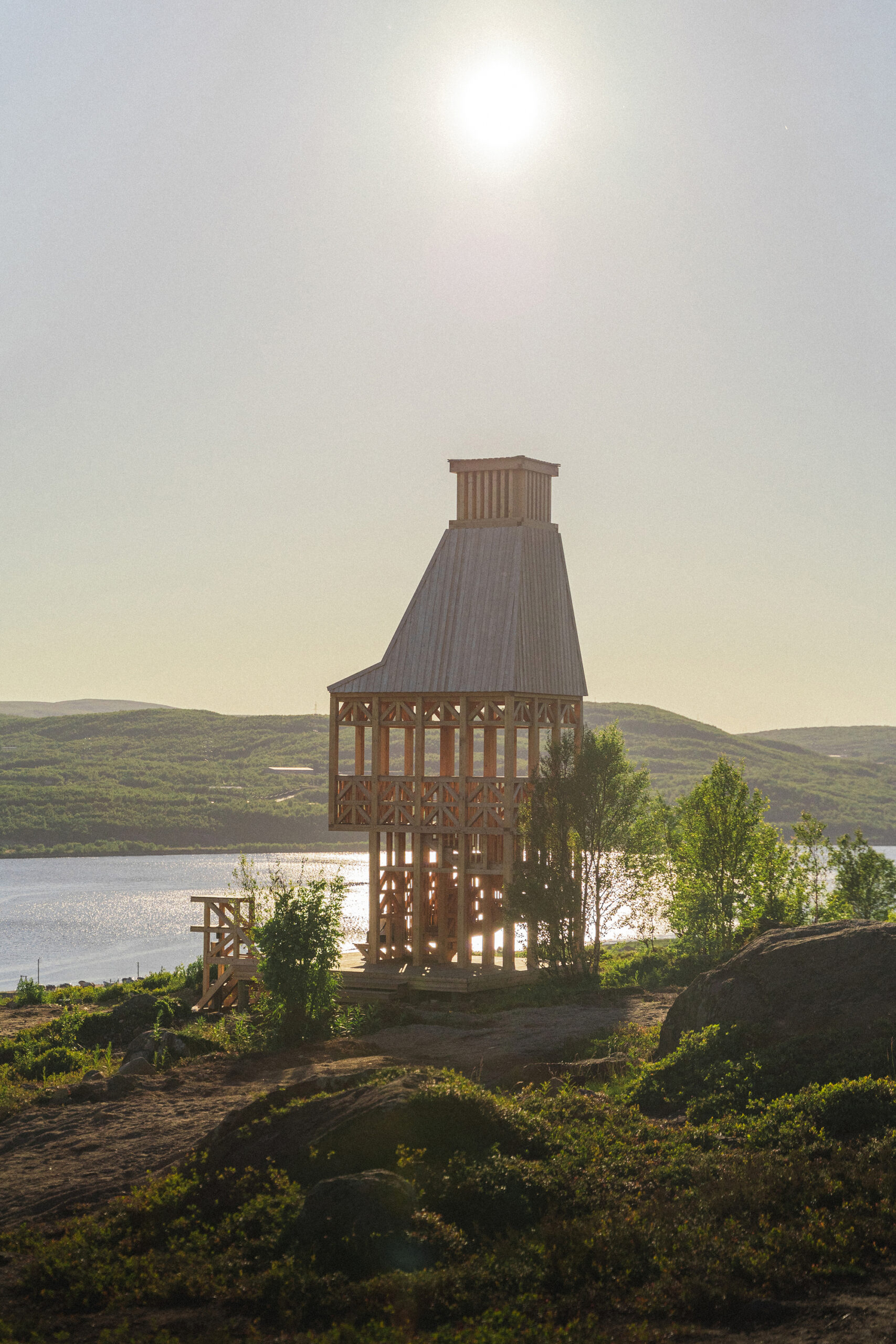 Смотровая площадка у Кольского залива / Evgeny Makarenko’s Timber Architecture Workshop
