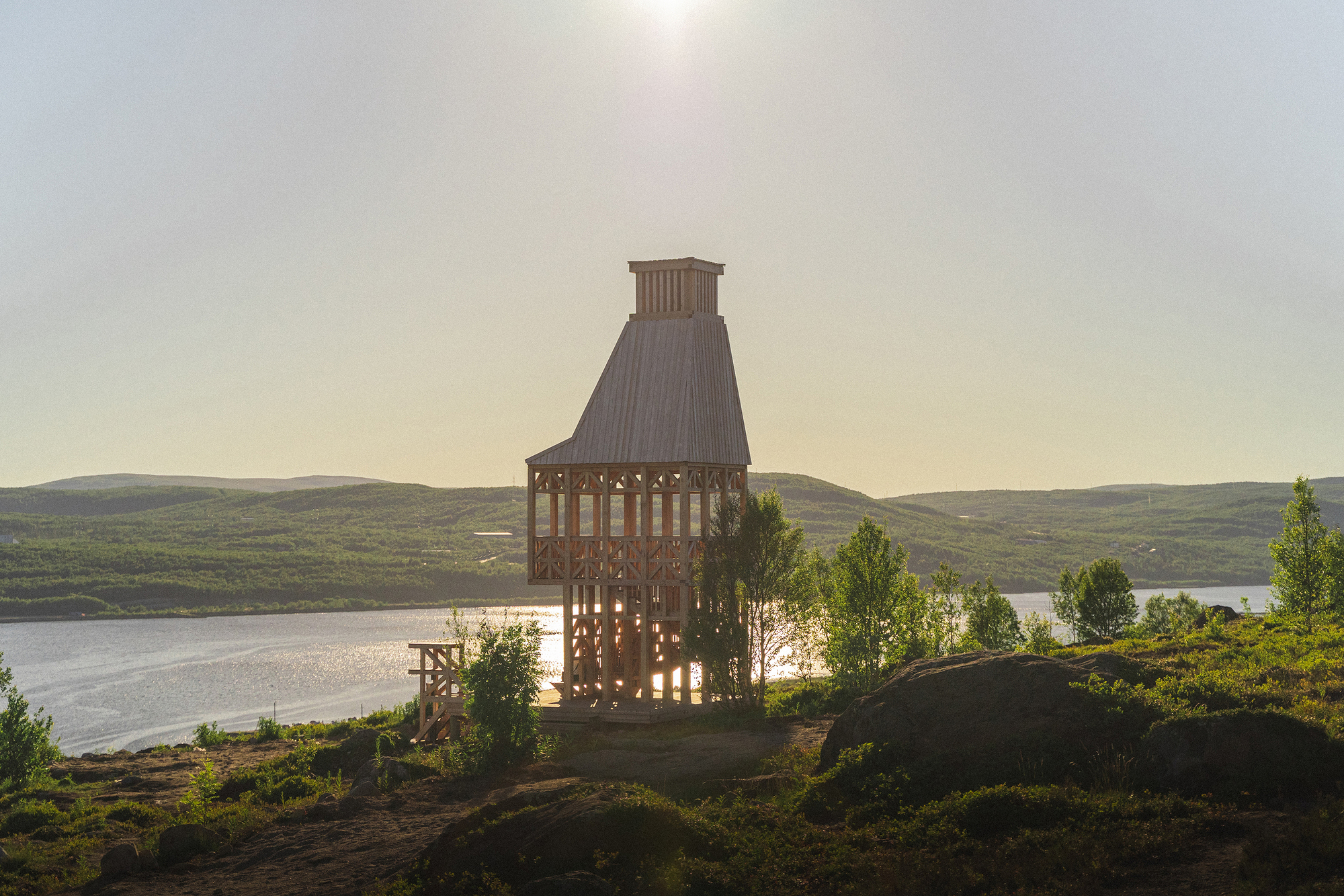 Смотровая площадка у Кольского залива / Evgeny Makarenko’s Timber Architecture Workshop