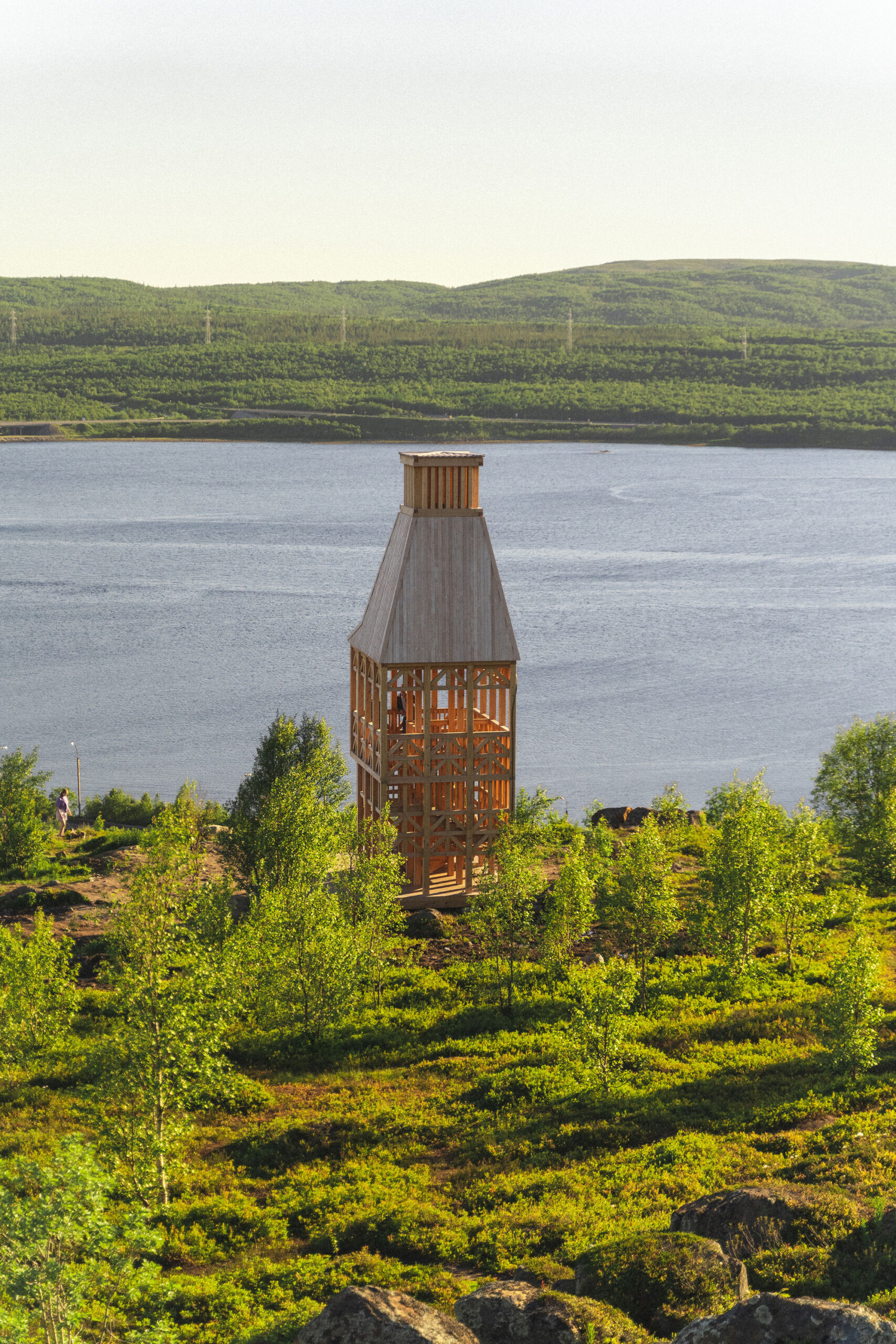 Смотровая площадка у Кольского залива / Evgeny Makarenko’s Timber Architecture Workshop