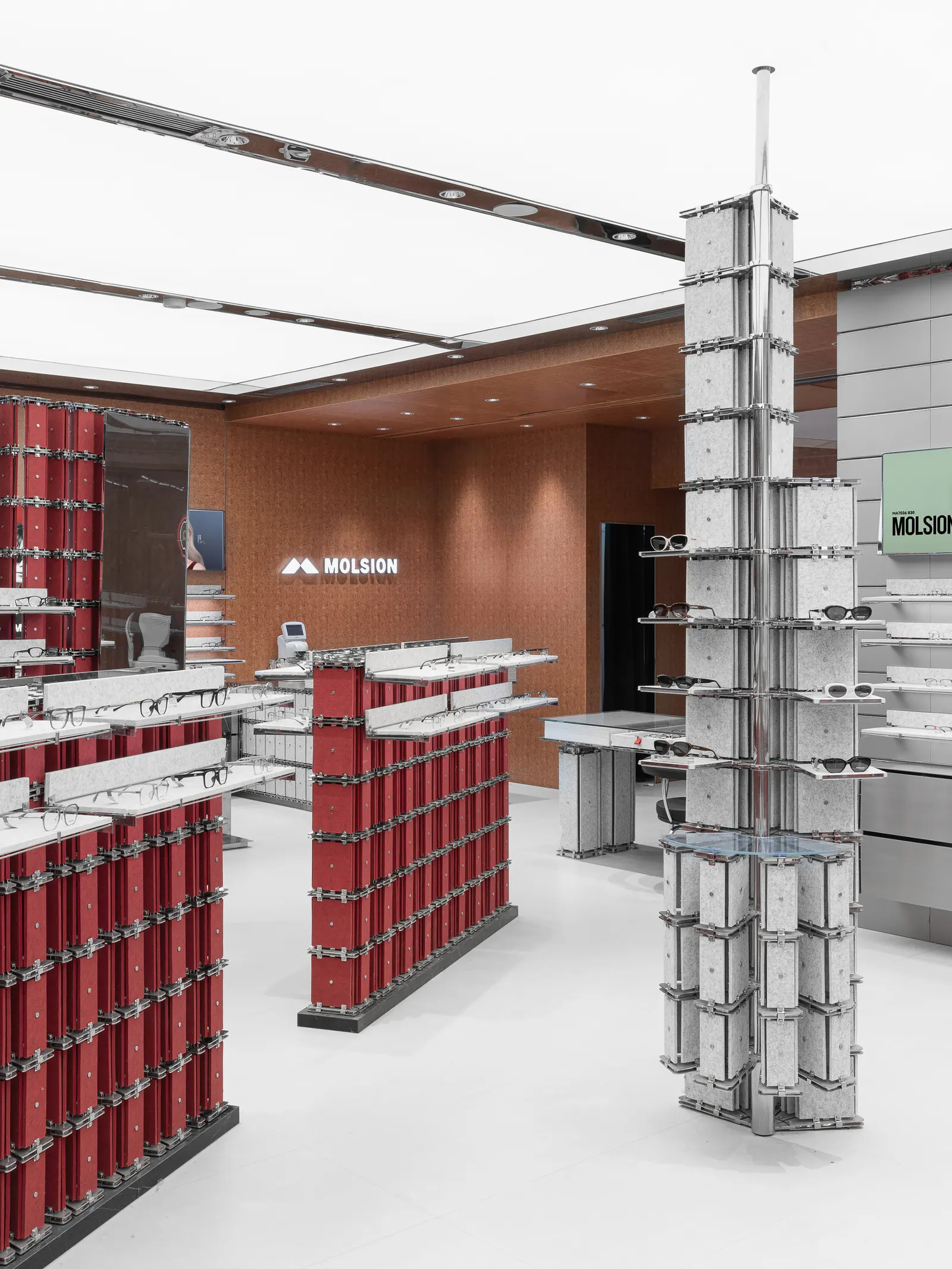 MOLSION Concept Store / Some Thoughts — концепт-магазин в Ухане, построенный на диалоге фетра и металла