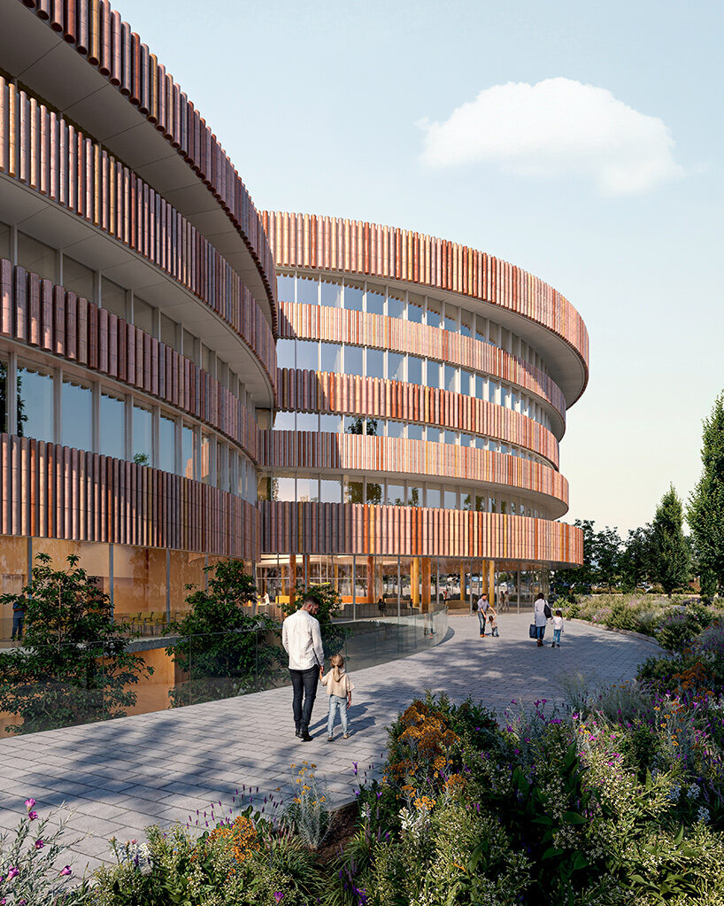 Carlo Ratti Associati и Park Associati спроектировали «больницу будущего» в Брешии с километровым садовым кольцом