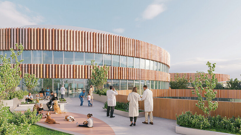 Carlo Ratti Associati и Park Associati спроектировали «больницу будущего» в Брешии с километровым садовым кольцом