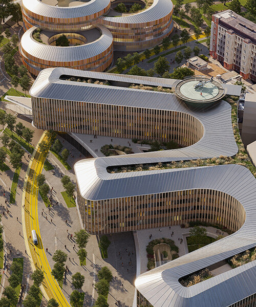 Carlo Ratti Associati и Park Associati спроектировали «больницу будущего» в Брешии с километровым садовым кольцом