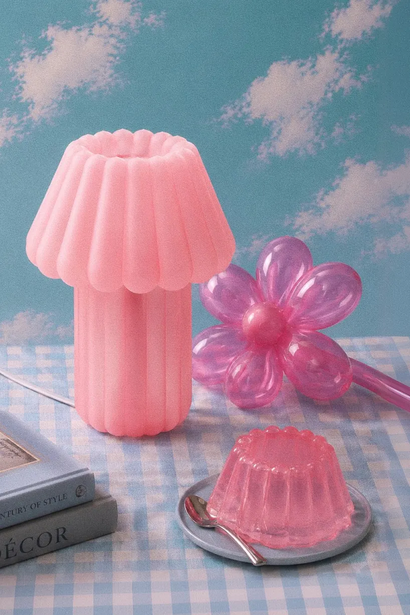 Jello Lamp: студия MAJU превратила мягкую пластику желе в 3D-печатный настольный светильник