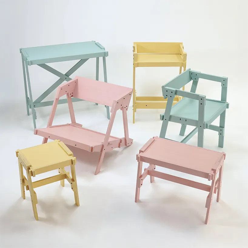 FLAT/FORM: flat-pack коллекция мебели из столетнего японского кедра