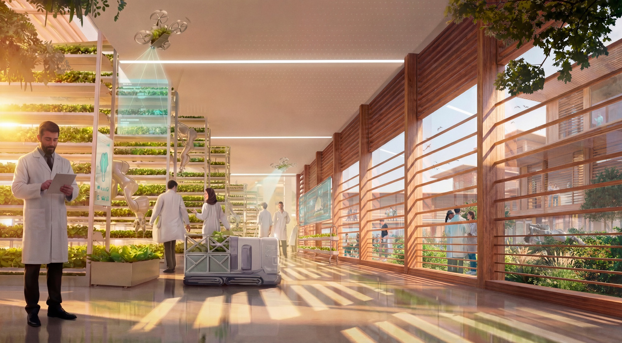 Foster + Partners представила мастер-план аграрного города на юге Омана