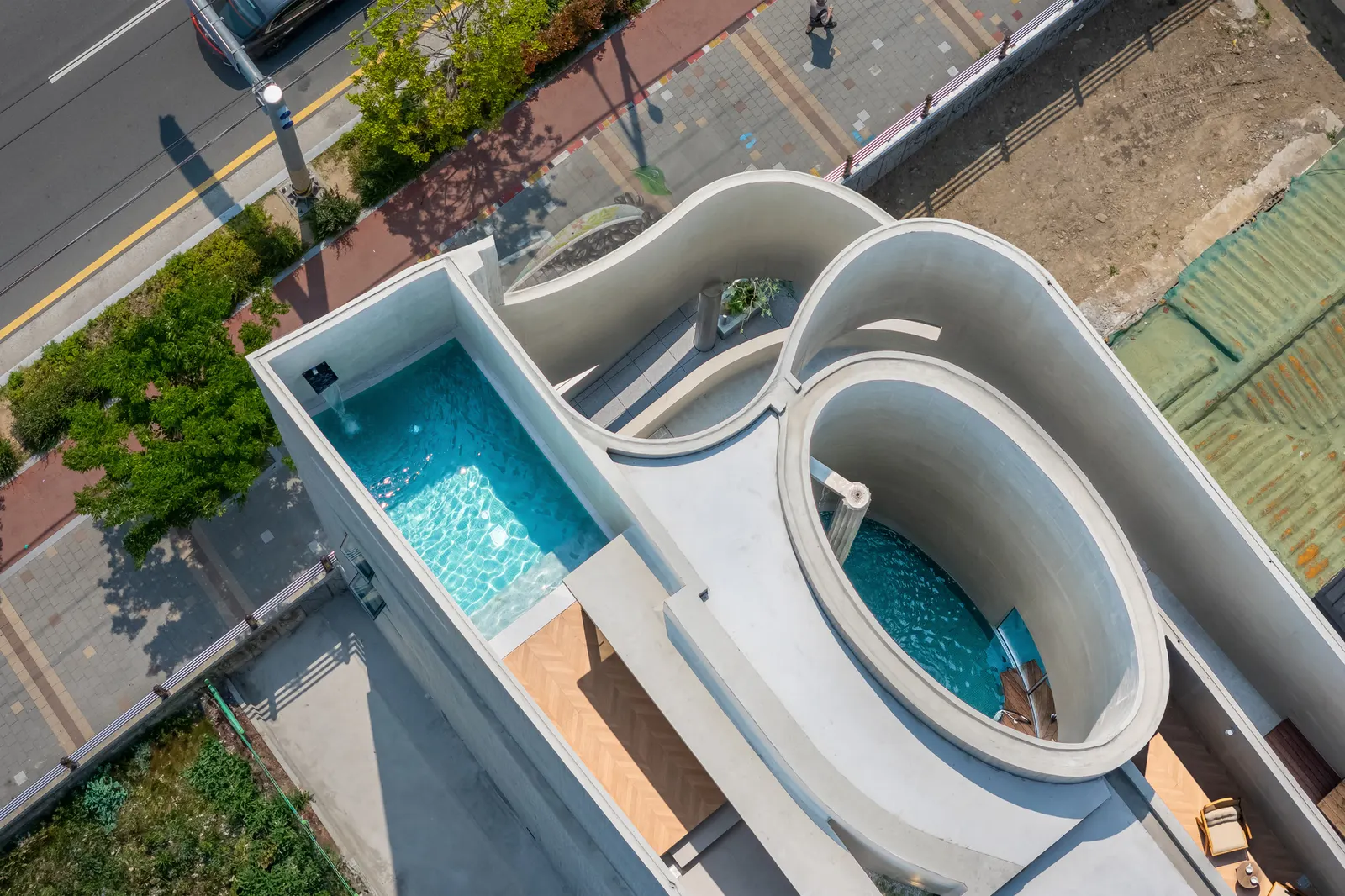 Urban Egg — многофункциональный объект в Пусане от U.GA Architects