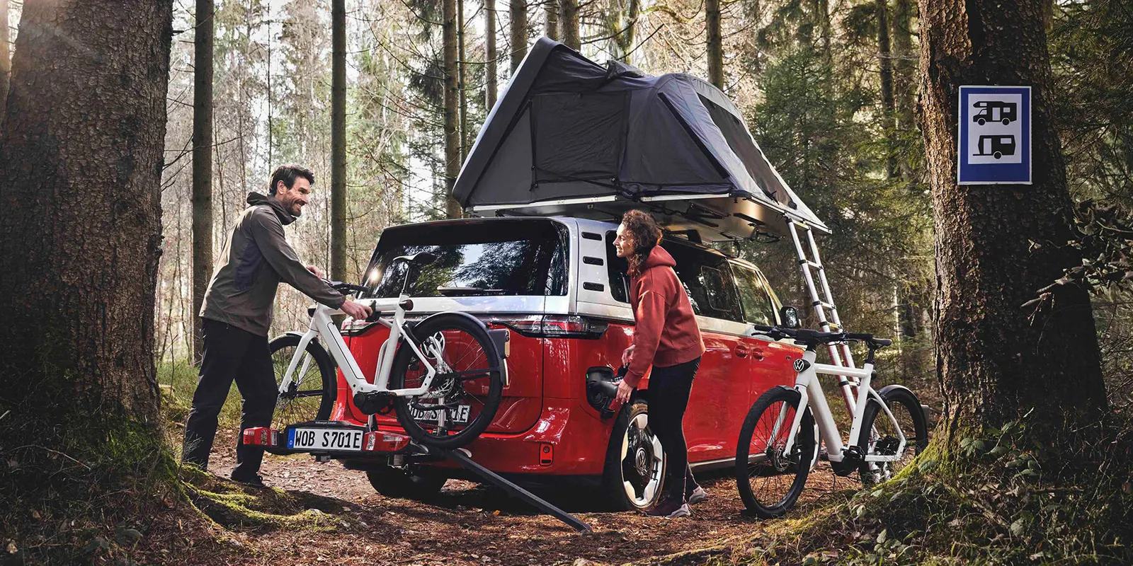 Volkswagen Smart eBike с камерой заднего вида между рулем