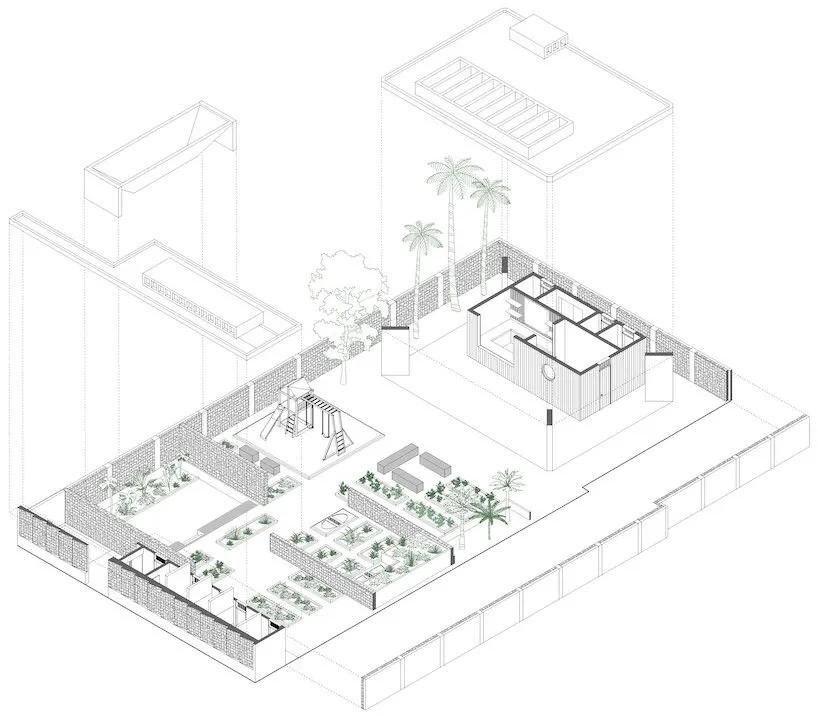 Проект Backyard Community Garden в Аккре: DeRoche Projects превращает городскую площадку в продуктивный общественный ландшафт