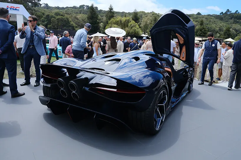 Bugatti Destrier: one-off coachbuilt гиперкар на базе Bolide дебютировал на The Quail