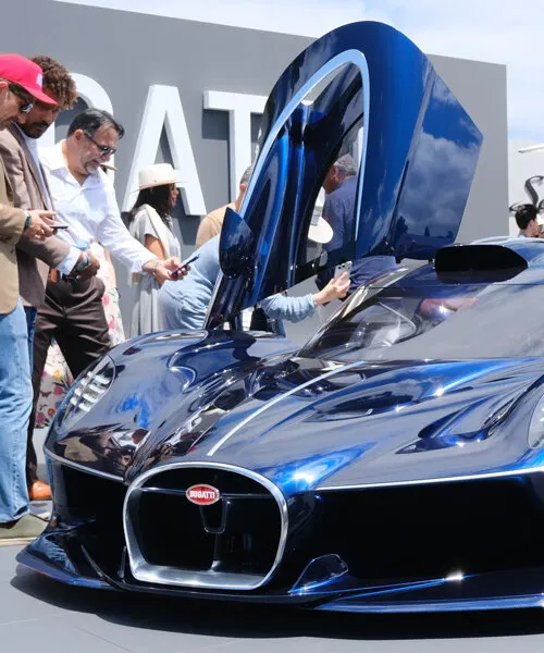 Bugatti Destrier: one-off coachbuilt гиперкар на базе Bolide дебютировал на The Quail