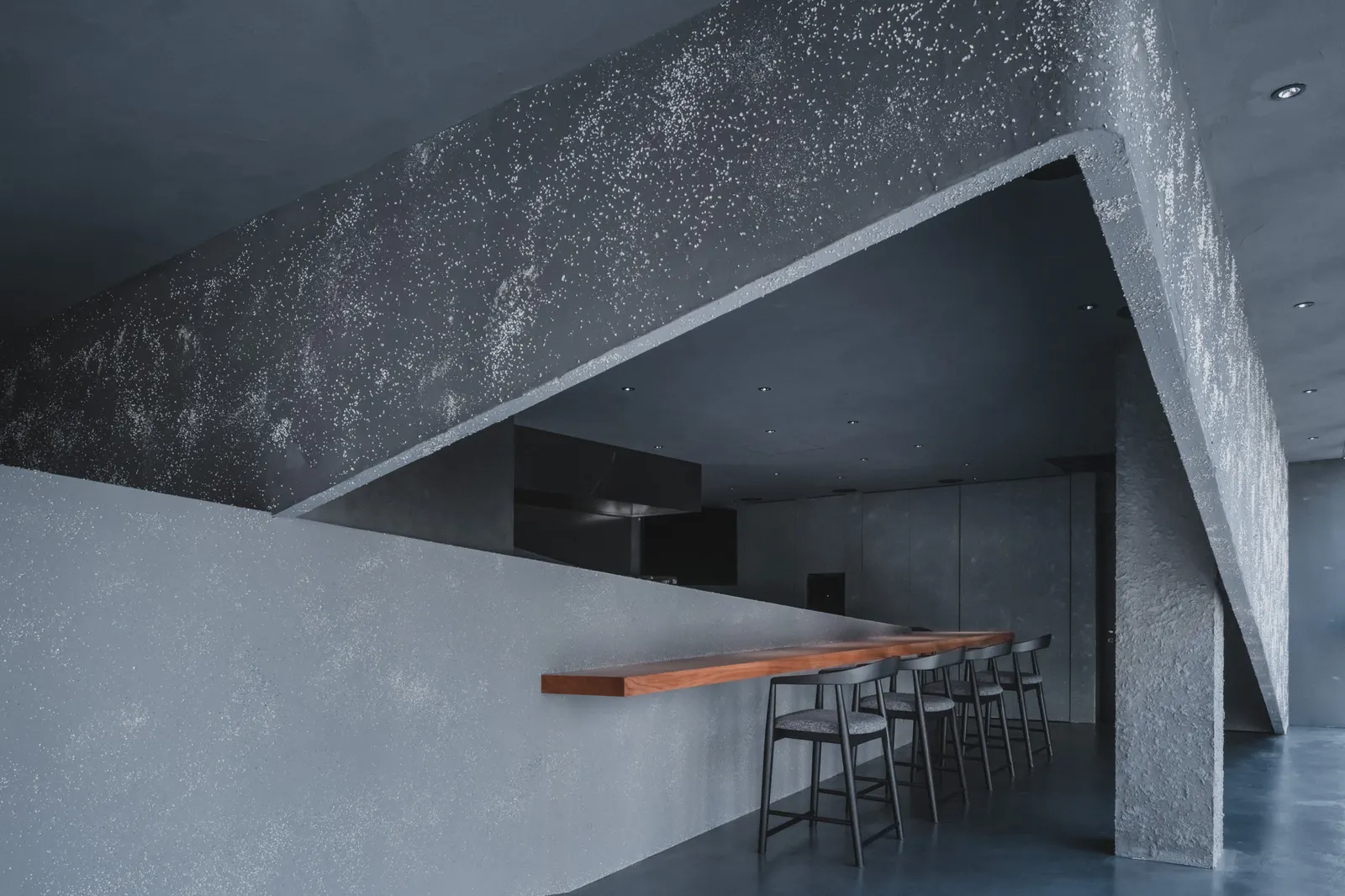 Entwined Wall Residence / IGArchitects — ресторан в Токио, собранный вокруг непрерывной стены