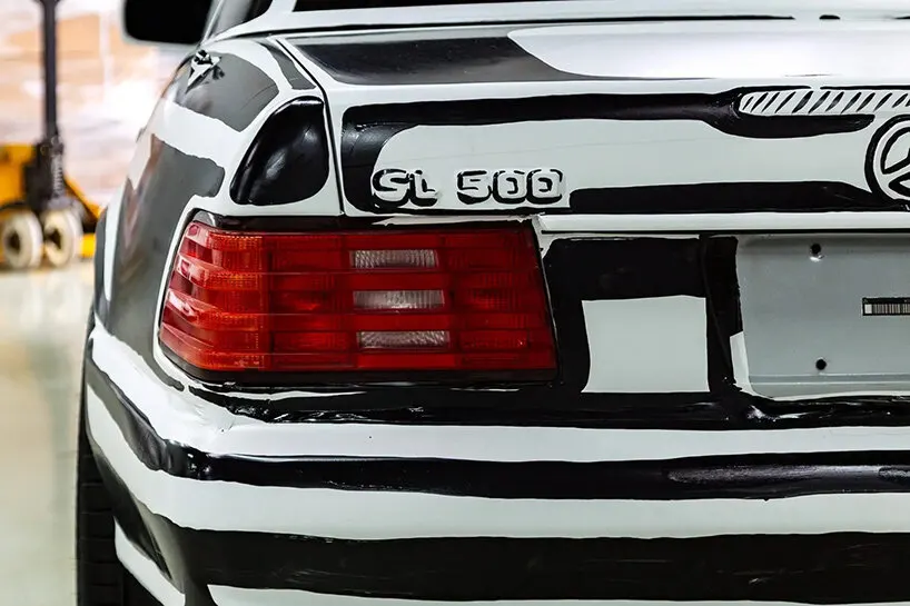 Joshua Vides превратил Mercedes-Benz SL500 1997 года в автомобильный эскиз и выставил его на аукцион