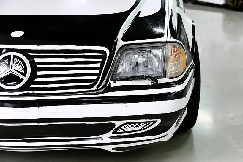 Joshua Vides превратил Mercedes-Benz SL500 1997 года в автомобильный эскиз и выставил его на аукцион