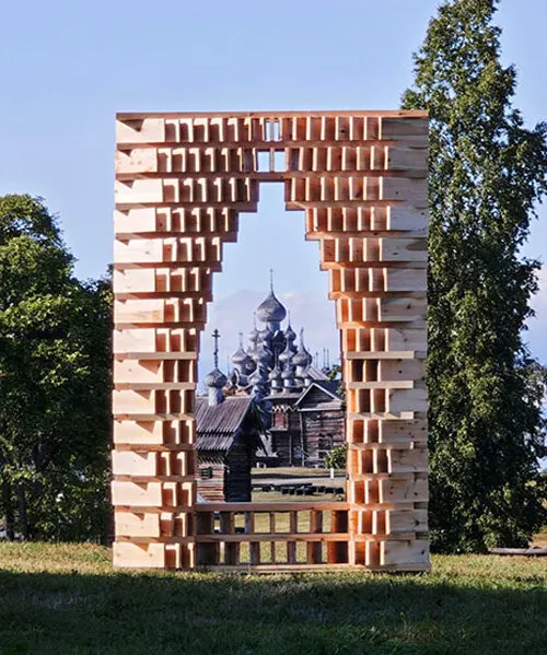 The Lens: деревянная инсталляция Design Wood Home на острове Кижи