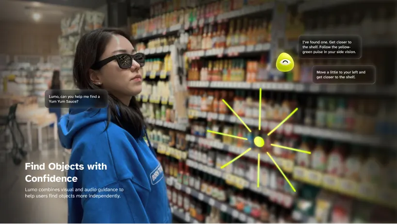 AI-очки Lumo предлагают персонализированную поддержку людям с нарушением зрения
