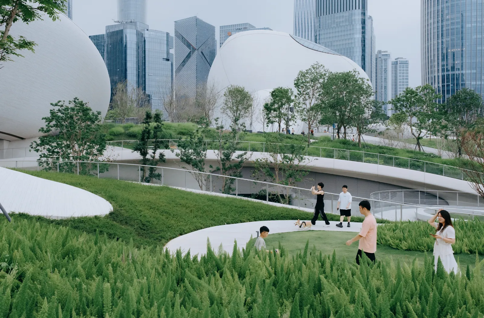 MAD завершила Shenzhen Bay Culture Square: дизайн-музей и общественный парк у побережья Шэньчжэня