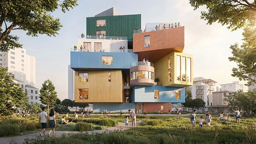 MVRDV воплощает концепцию Vertical Village в Шэньчжэне: культурно-коммерческий комплекс Bihailou Art Village