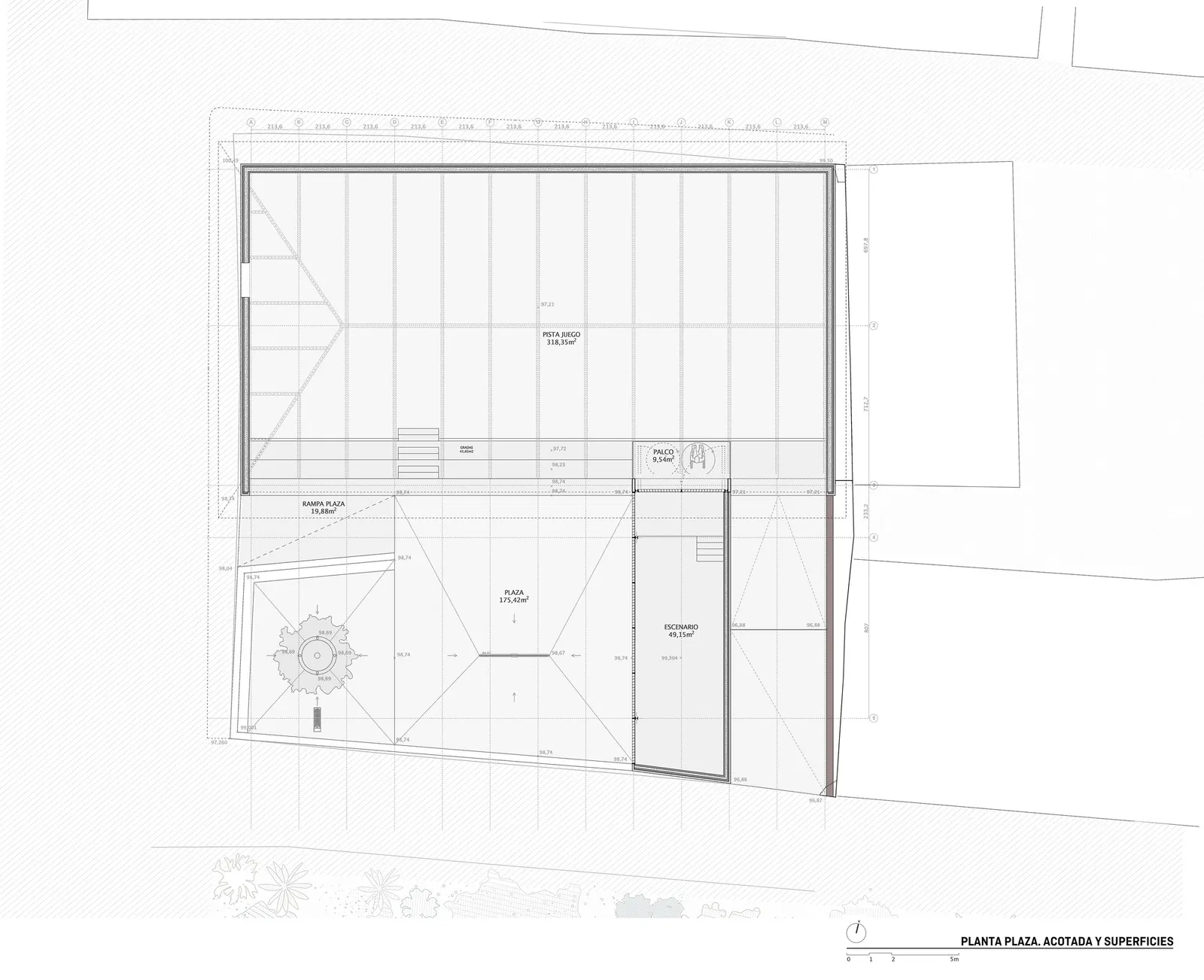 Фронтон и многофункциональное пространство Maeztu Basque Pelota Court / Verne Arquitectura