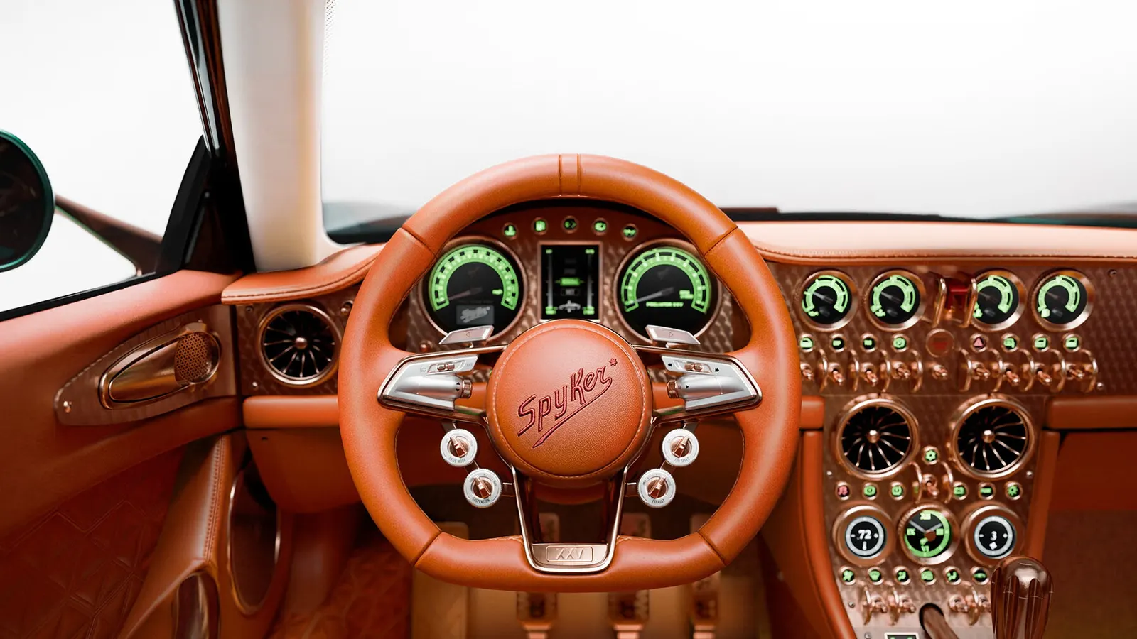 Spyker C8 Preliator XXV: quail green, rose gold и ручная механика как главная идея купе